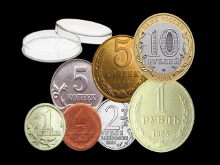 Размеры монет россии